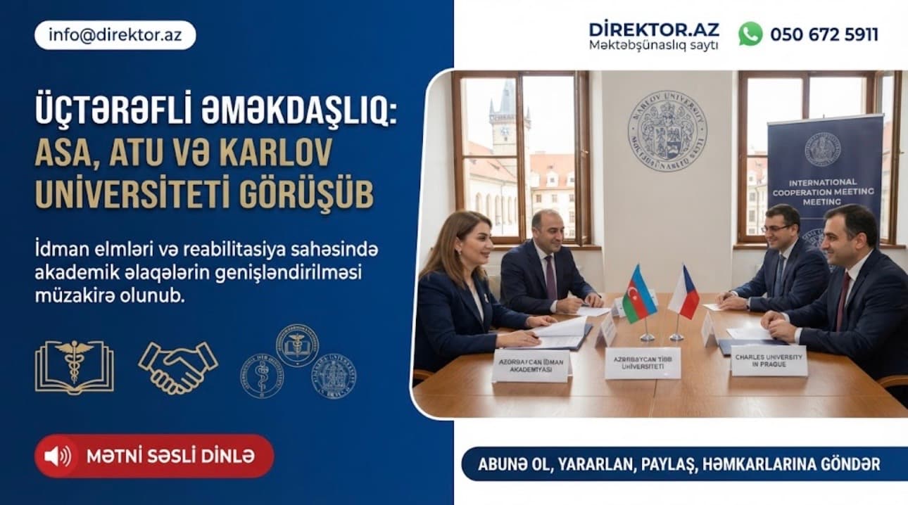 İdman Akademiyası, ATU və Çexiyanın Karlov Universiteti arasında görüş keçirilib