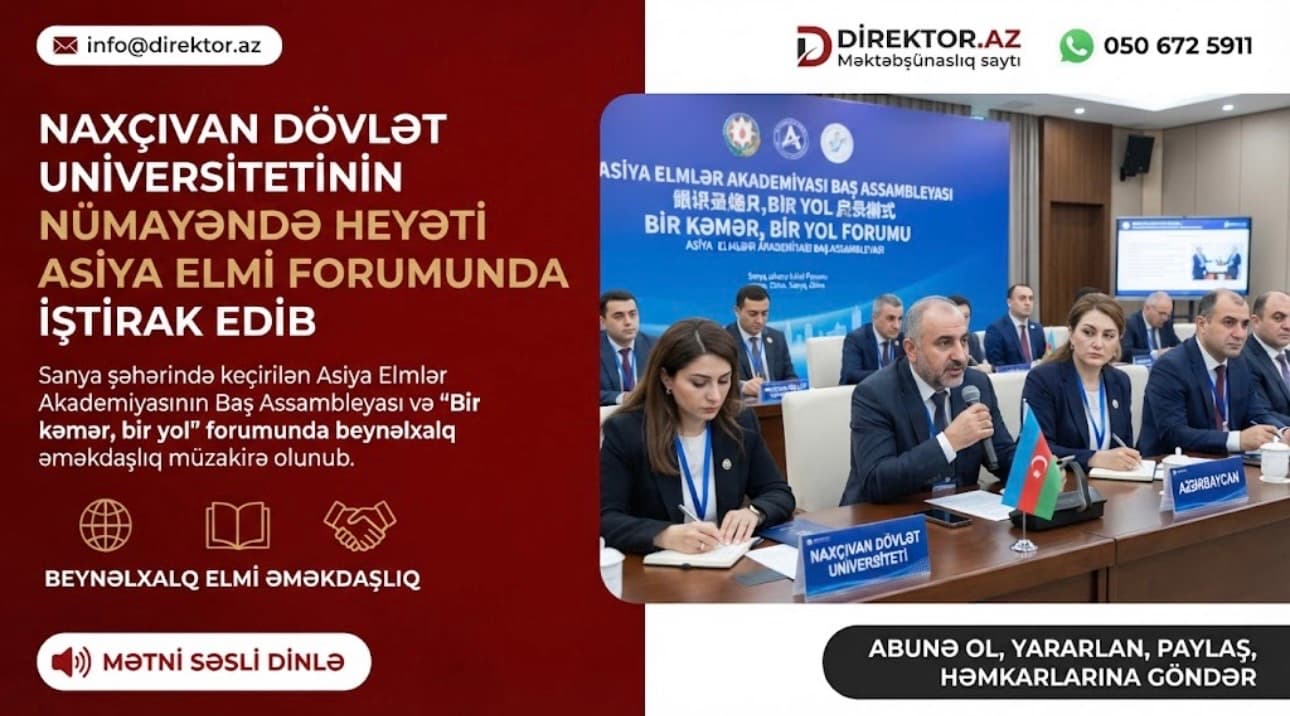 NDU nümayəndə heyəti Çində beynəlxalq elmi forumda iştirak edib