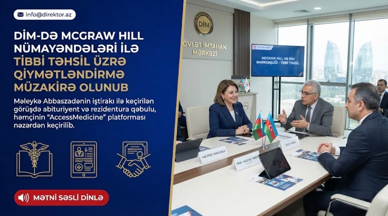 DİM-də tibb təhsili üzrə qiymətləndirmə sahəsində əməkdaşlıq müzakirə olunub