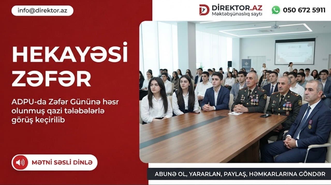 Pedaqoji Universitetin qazi tələbələri ilə görüş keçirilib