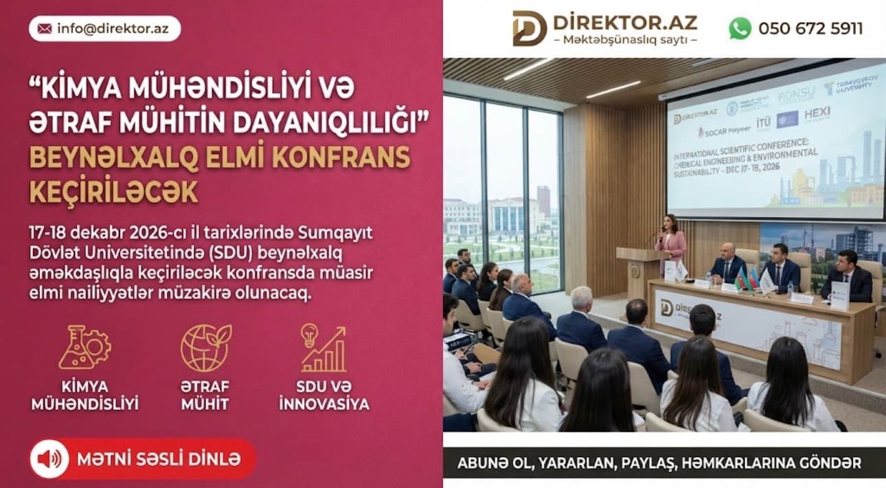 SDU-da 4 xarici universitetin iştirakı ilə konfrans keçiriləcək
